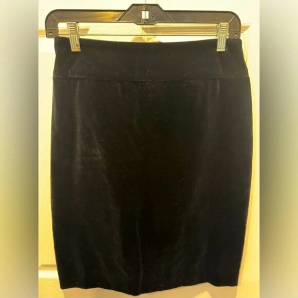 Vintage Byblos made in italy velvet mini pencil skirt black eu 46 US 10 - Picture 2 of 6